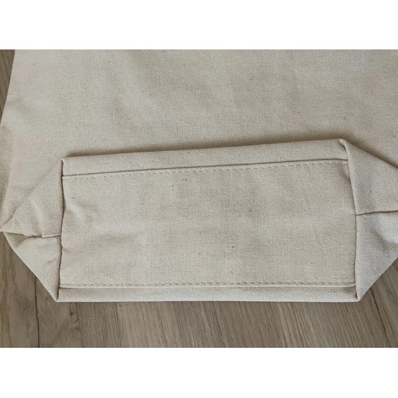 Yves Saint Laurent Parfum White Canvas Tote with Black Monogram/Embroidered - Picture 9 of 12
